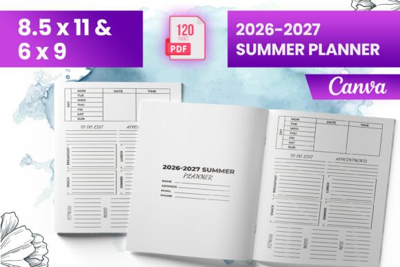 2026-2027 Summer Planner for KDP and Canva: A Must-Have Resource for Productivity and Creativity