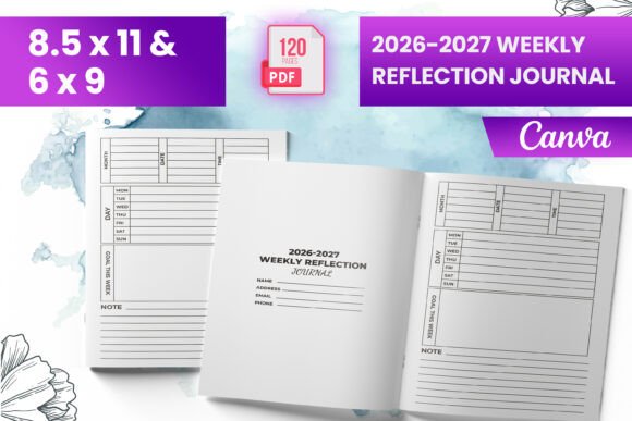 2026-2027 Weekly Reflection Journal KDP