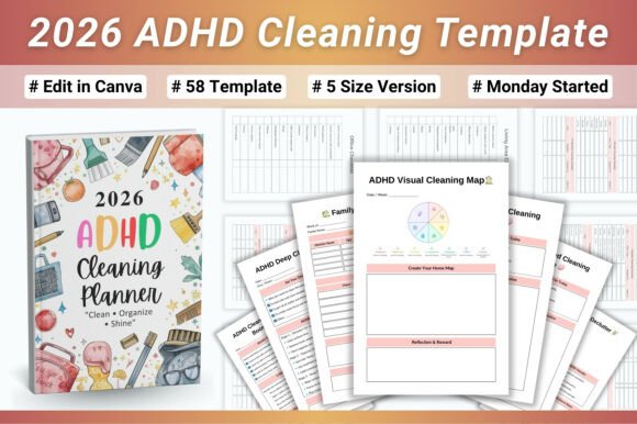 2026 ADHD Cleaning Template