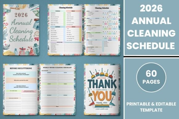 2026 Annual Cleaning Schedule: A Comprehensive Home Organization Tool