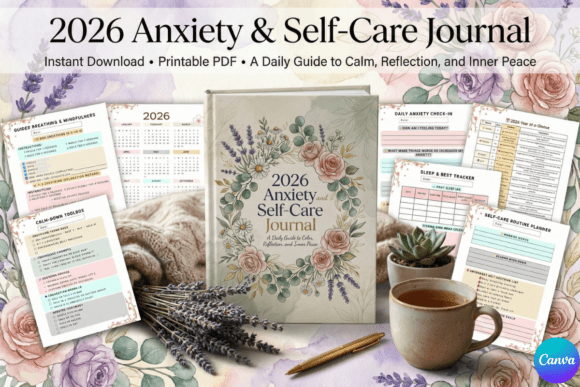 2026 Anxiety Self-Care Journal: Your Guide to Calm and Clarity