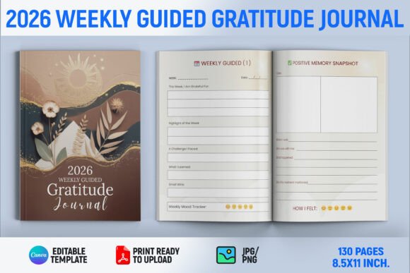 2026 Weekly Gratitude Journal