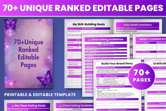 70 Unique Ranked Editable Pages