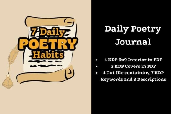 Daily Poetry Journal KDP Interior Cover