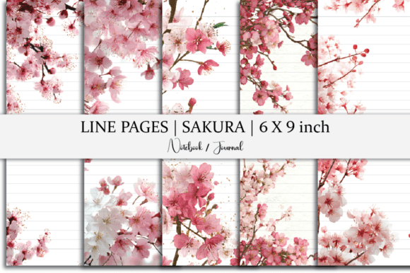 Sakura Notebook Line Pages