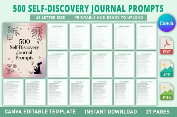 Unlocking Your Inner World: A Guide to 500 Self-Discovery Journal Prompts